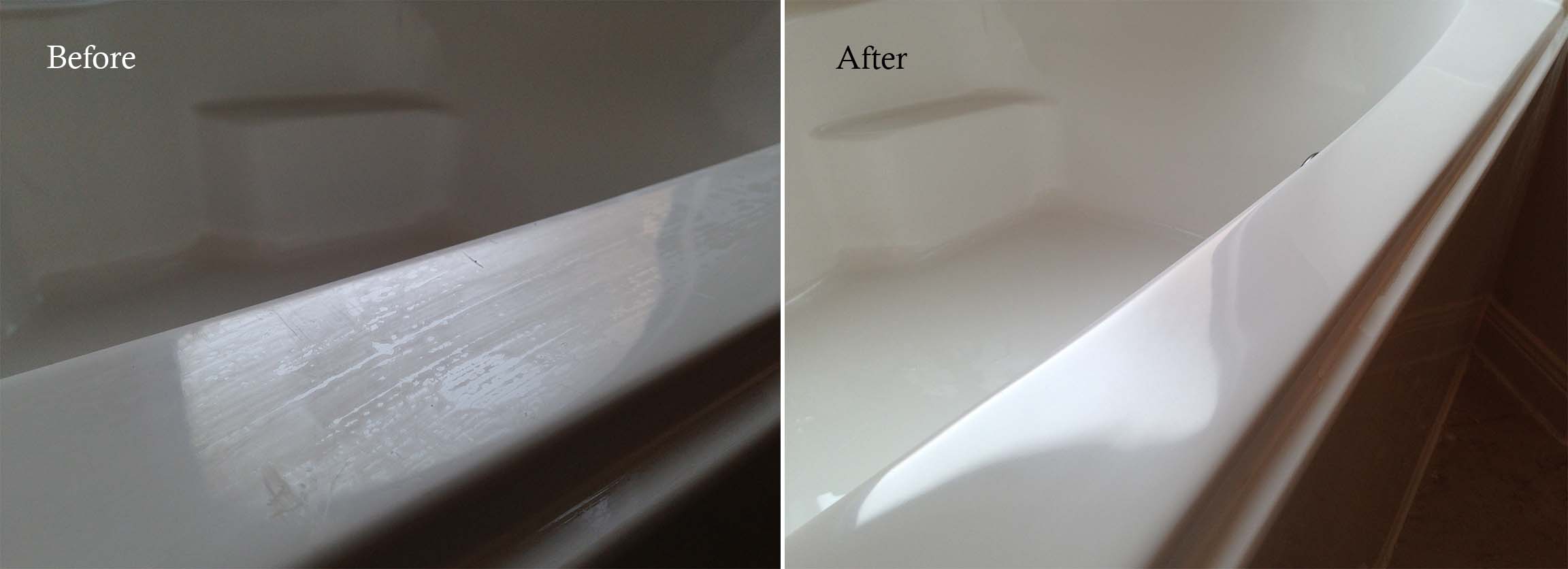 Dull and scratched gelcoat tub deck